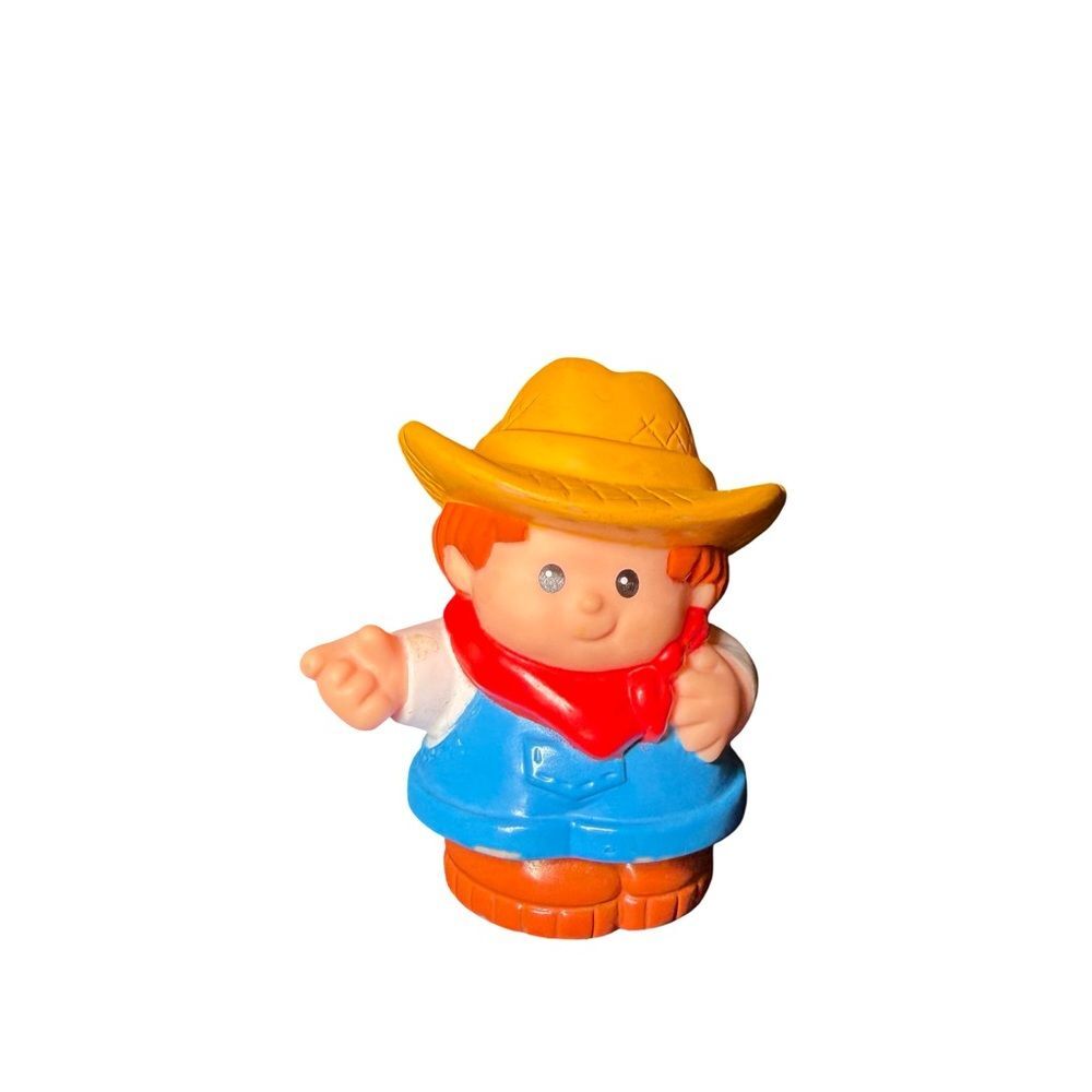 Fisher-Price Little People Farmer Jed Figure Overalls Straw
Hat 1997